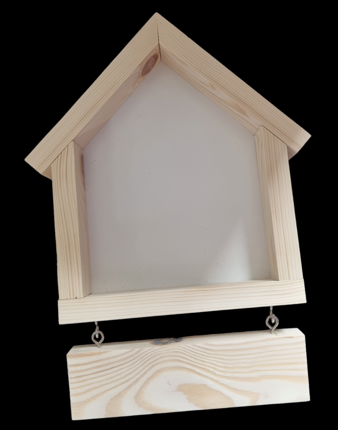 Multi - Layer House Shaped Farmhouse Frame *Craft Blank*