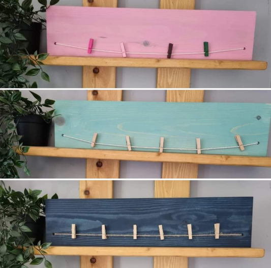 Peg Board Plaque with natural pegs *Craft Blank*