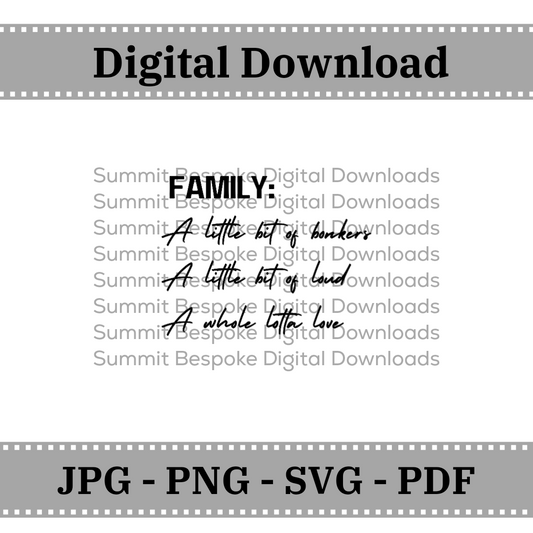 Bonkers Family - Digital Download