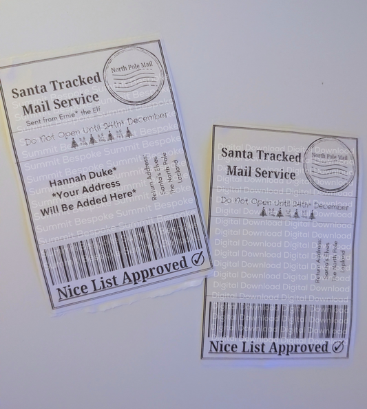 Santa / Elf Delivery 'Official' Delivery Label