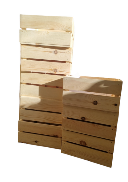 30x25x15cm Solid Wood Crate *Craft Blank*