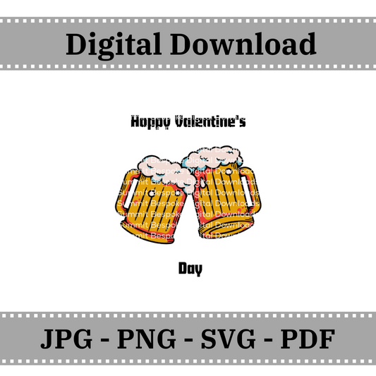Happy Valentine's - Beer - Digital Download