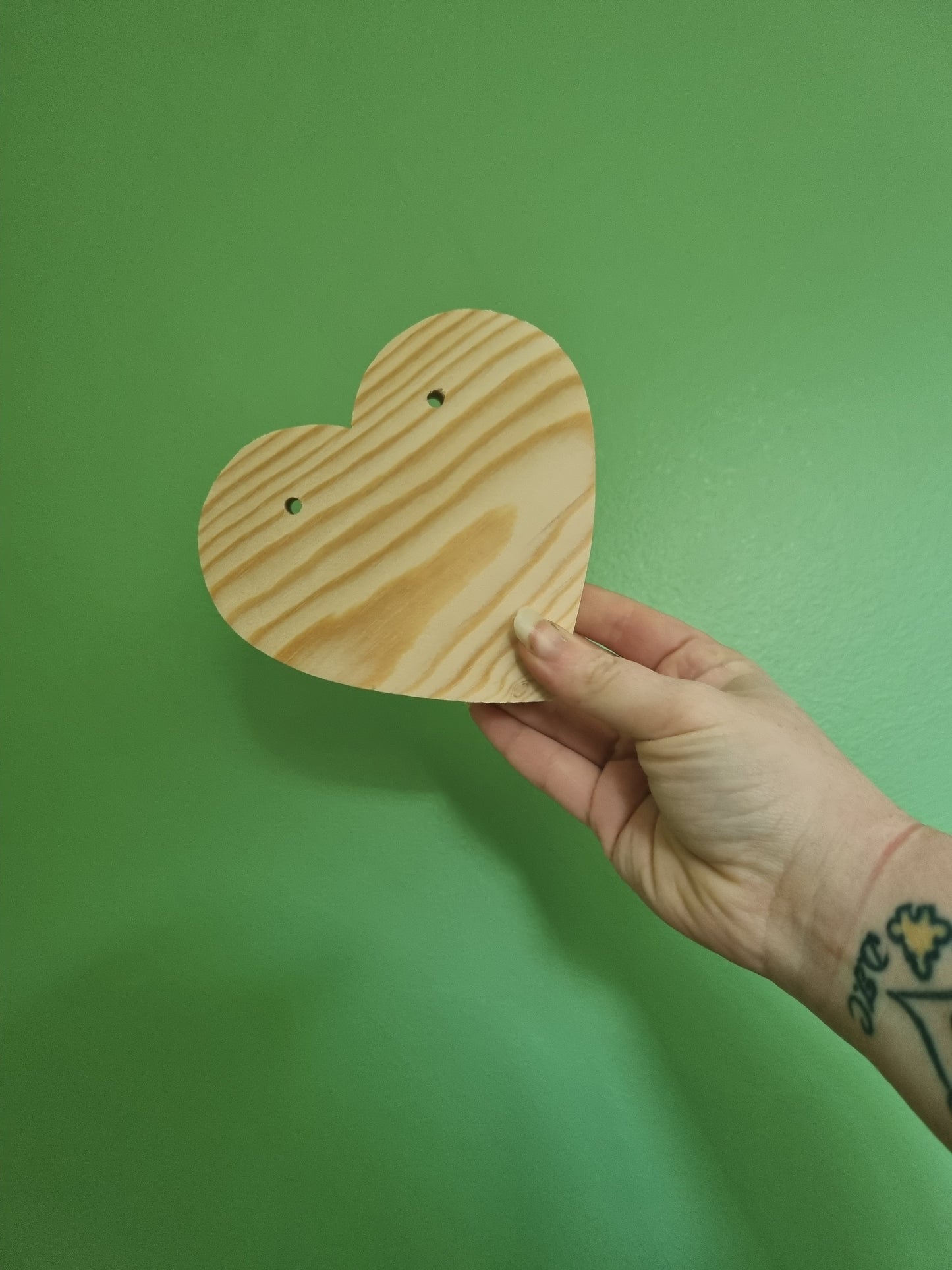 Heart with 2 holes *Craft Blank*