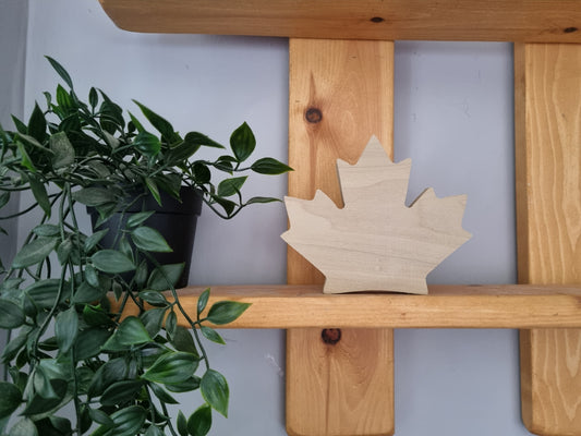Freestanding Tulipwood Maple Leaf *Craft Blank*