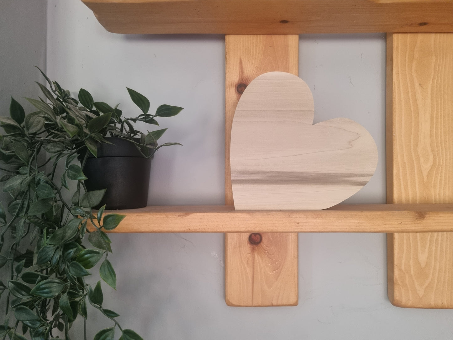 14cm Freestanding Tulipwood Heart *Craft Blank*